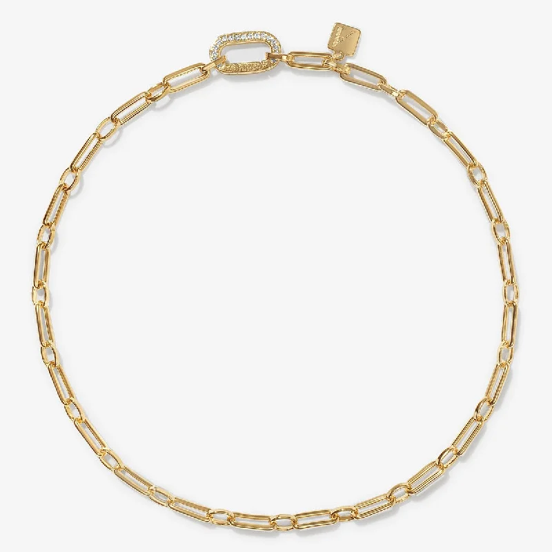 classic gold bracelet for women-Garth tough girl anklet