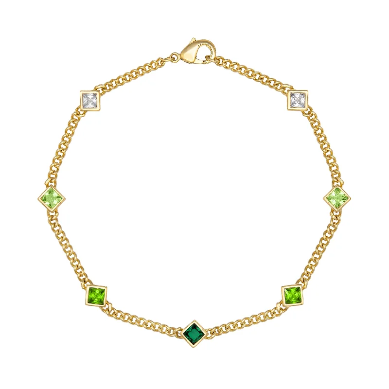 anklet for summer for women-Aura Anklet - Green