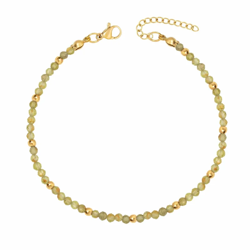 tennis bracelet for women-Elsie Peridot Anklet