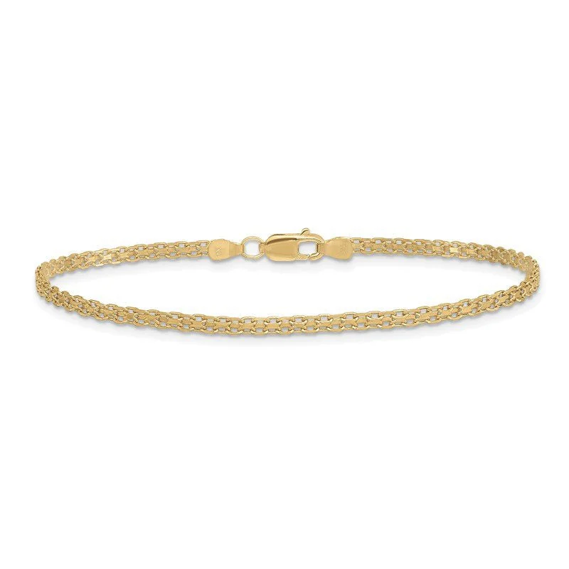 ankle bracelet with diamond for women-Bismarck Anklet (14K)