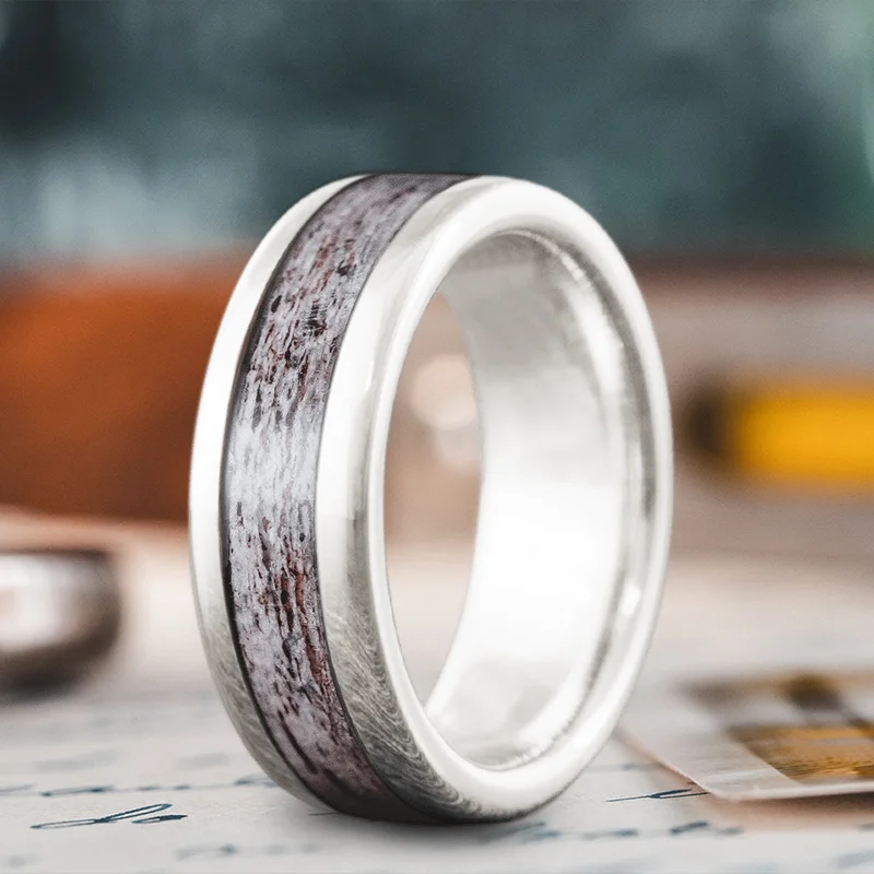 silver ring for women-Custom Design - Single Inlay Ring 4dhukIjQ0tgeaKjAhHRoxGTM