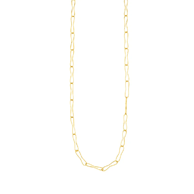 heart pendant necklace for women-Wafer Chain Necklace in Gold