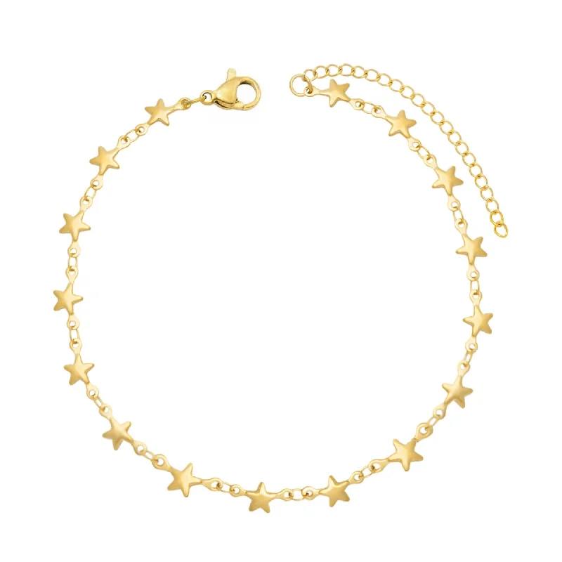 elegant bangle bracelet for women-Stargirl Anklet