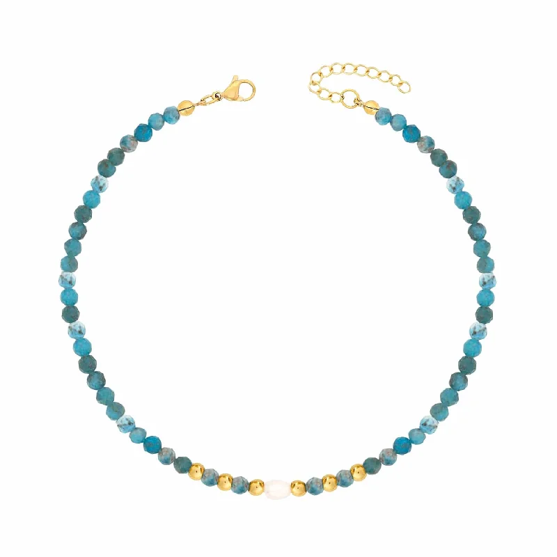 boho anklet for women-Lake Pearl Anklet