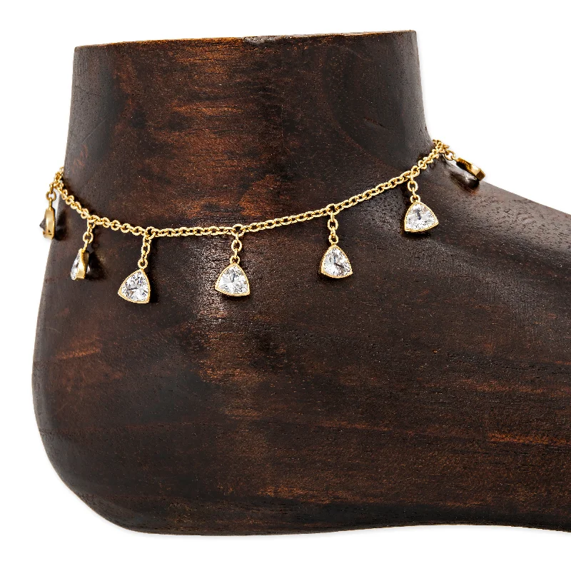 thin bracelet for women-JA x TROPIC OF C STELLA ANKLET