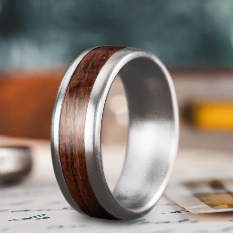 engraved ring for women-Custom Design - Single Inlay Ring _9K8LcEtLdDnNQvVulfj3bJZ