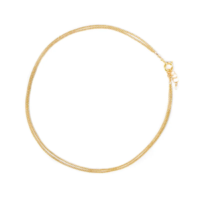 custom anklet for women-Layered Curb Anklet | Goldfill