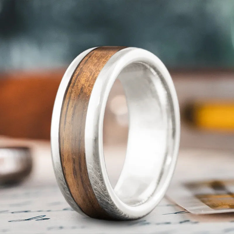 round ring for women-Custom Design - Single Inlay Ring xN0b1fvqmK_KGJU2MdVYoPhN