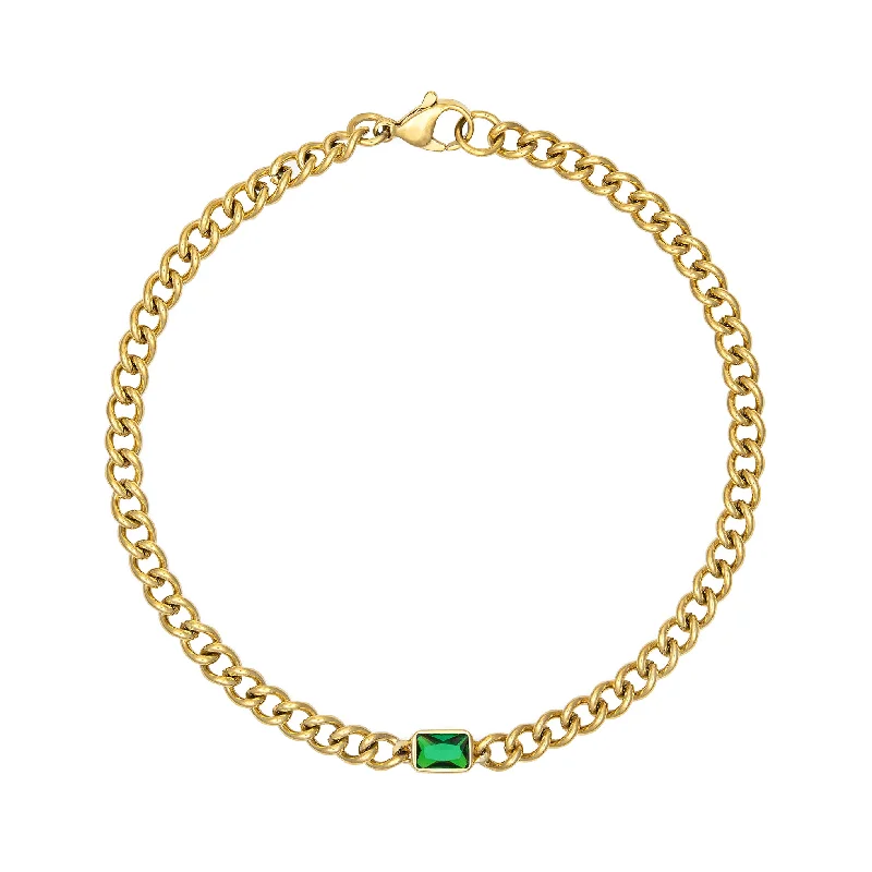 beautiful anklet for women-Dione Anklet - Green