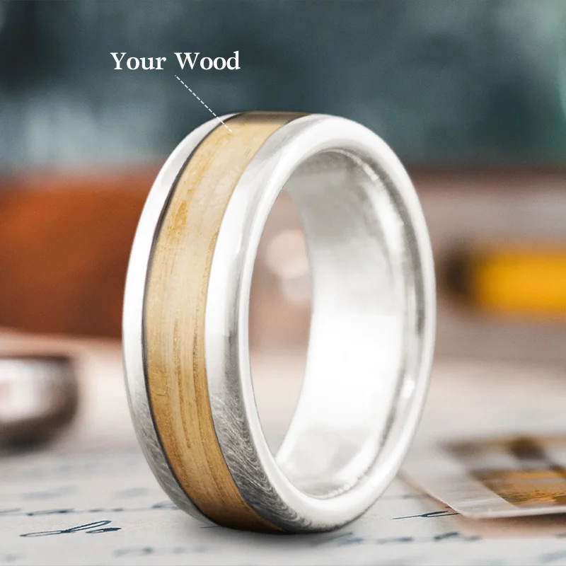 classic gold ring for women-Custom Design - Single Inlay Ring 2J0rZ8r8zuKSyyD1cZSLNolv