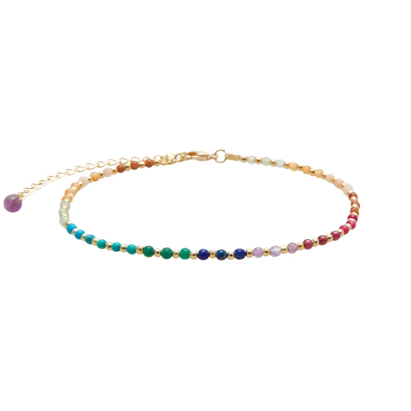 designer anklet for women-Divine Healer Healing 2mm Anklet