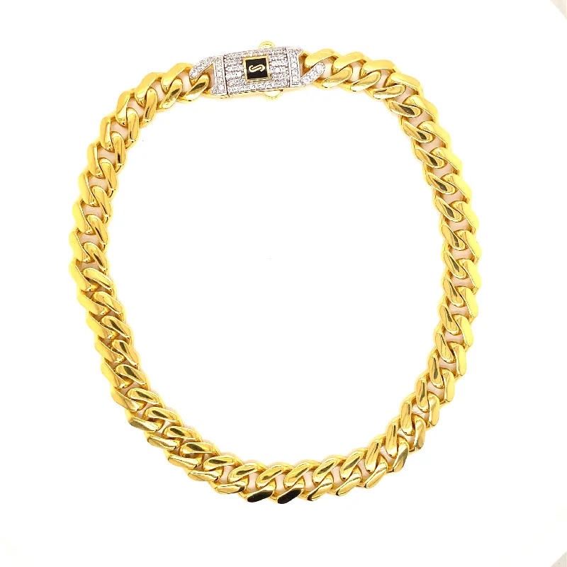 yoga bracelet for women-9MM Monaco Cuban Anklet