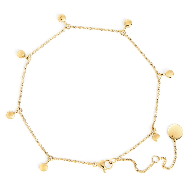 classic gold bracelet for women-Hoby Anklet