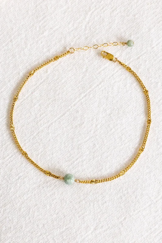 vintage bangle bracelet for women-Jade Sunset Anklet