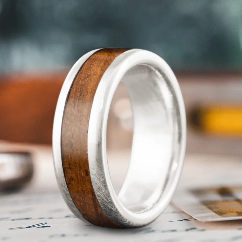 men’s and women’s matching rings-Custom Design - Single Inlay Ring p6KAy-drAVDbpgxXzTBzGOD8