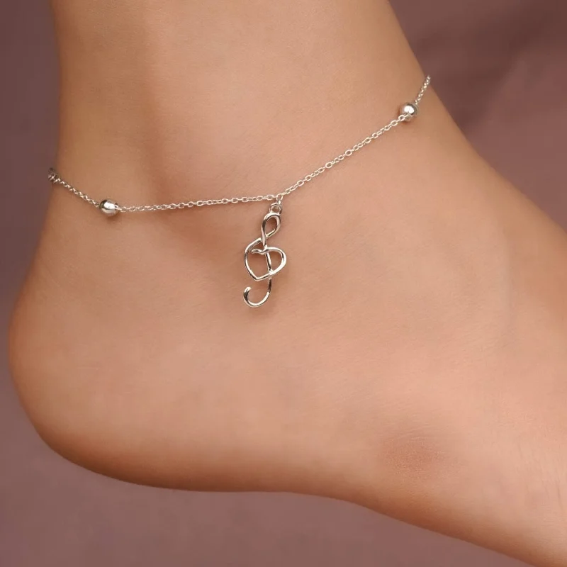 gold-plated anklet for women-Silver Trendy Musical Anklet