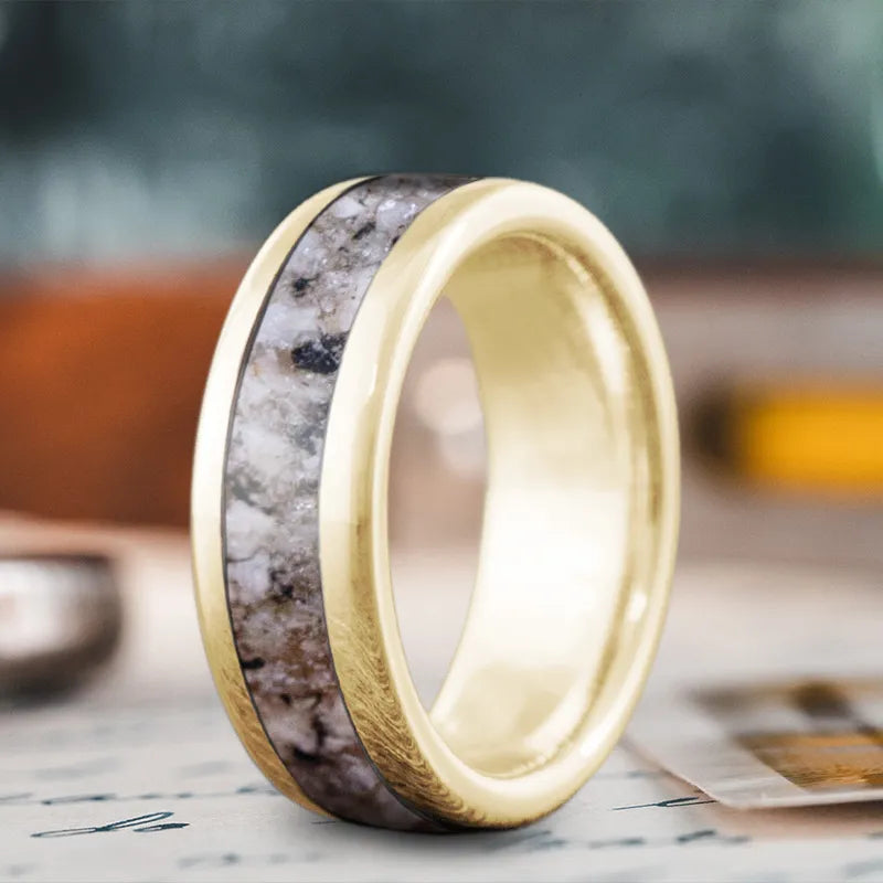 high-end ring for women-Custom Design - Single Inlay Ring sjDRKjW3BSz0jAR3h0GlEiGP