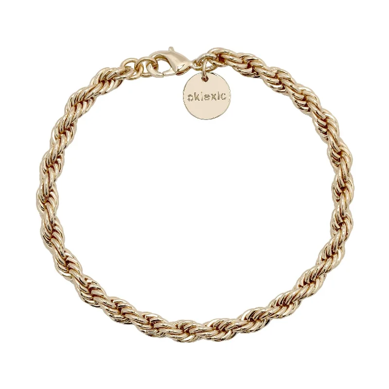 bracelet with initials for women-Rosa Anklet