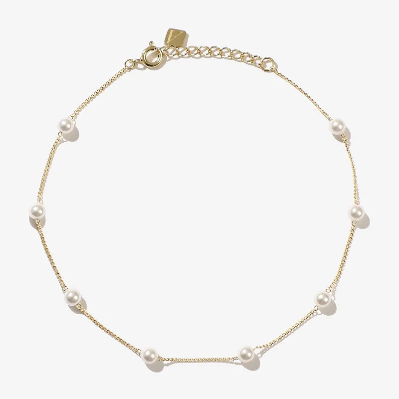 bohemian bracelet for women-Harrold pearl anklet