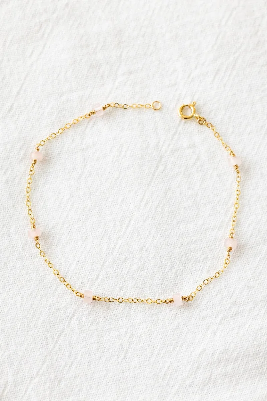 simple anklet for women-My Valentine Anklet