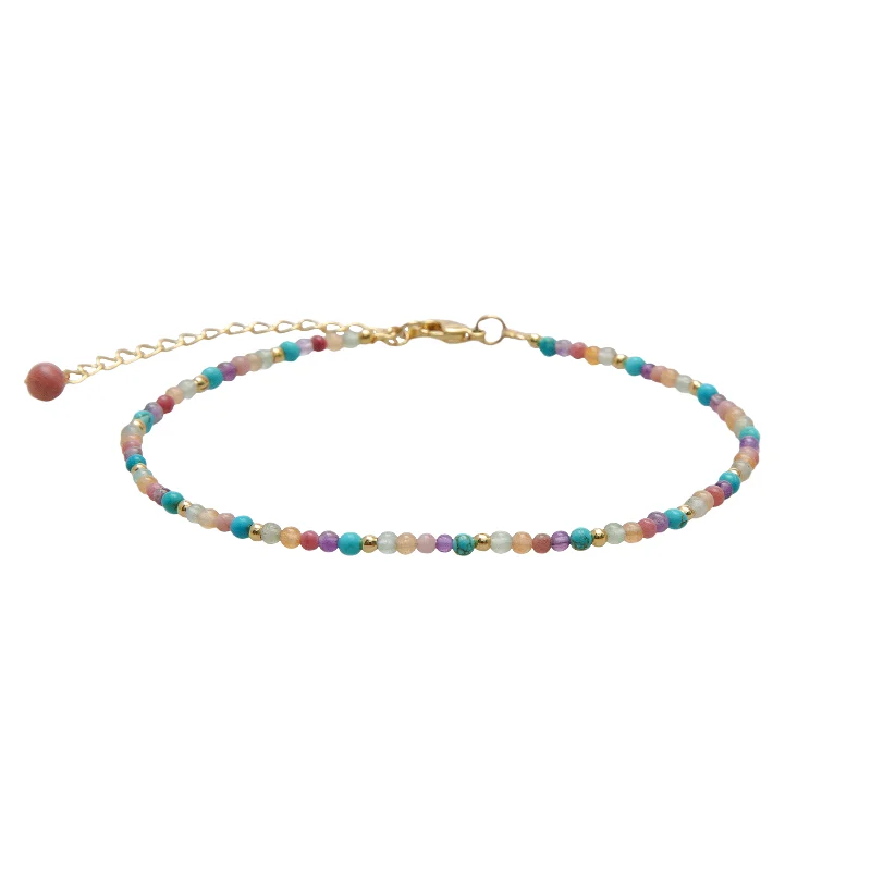 dainty bracelet for women-Vibrant Spirit Healing 2mm Anklet