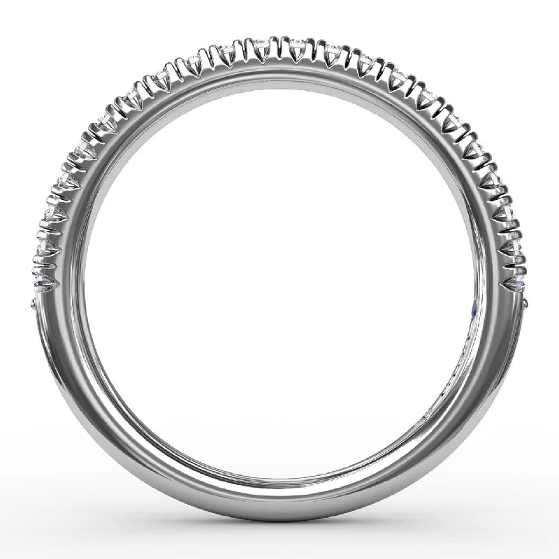 beautiful engagement rings for women-Delicate Modern Pave Anniversary Band