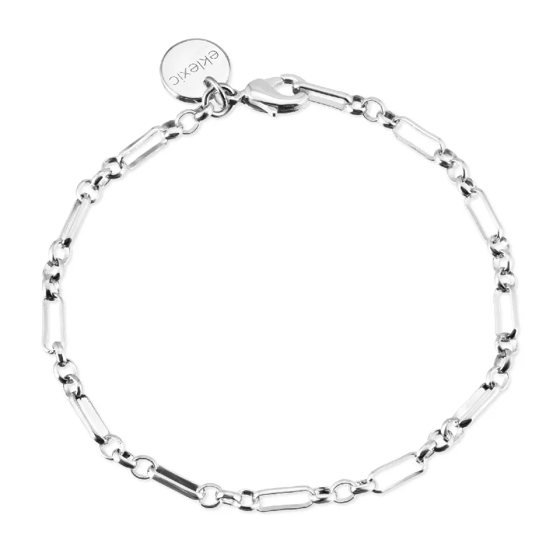 woven bracelet for women-Silver Small Multi Link Chain Anklet