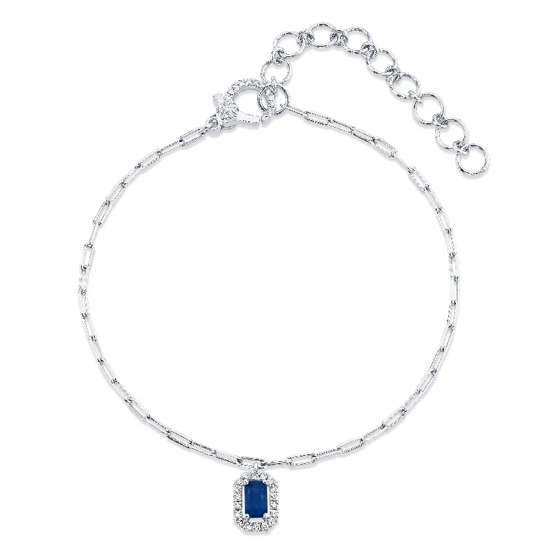 White Gold/Blue Sapphire