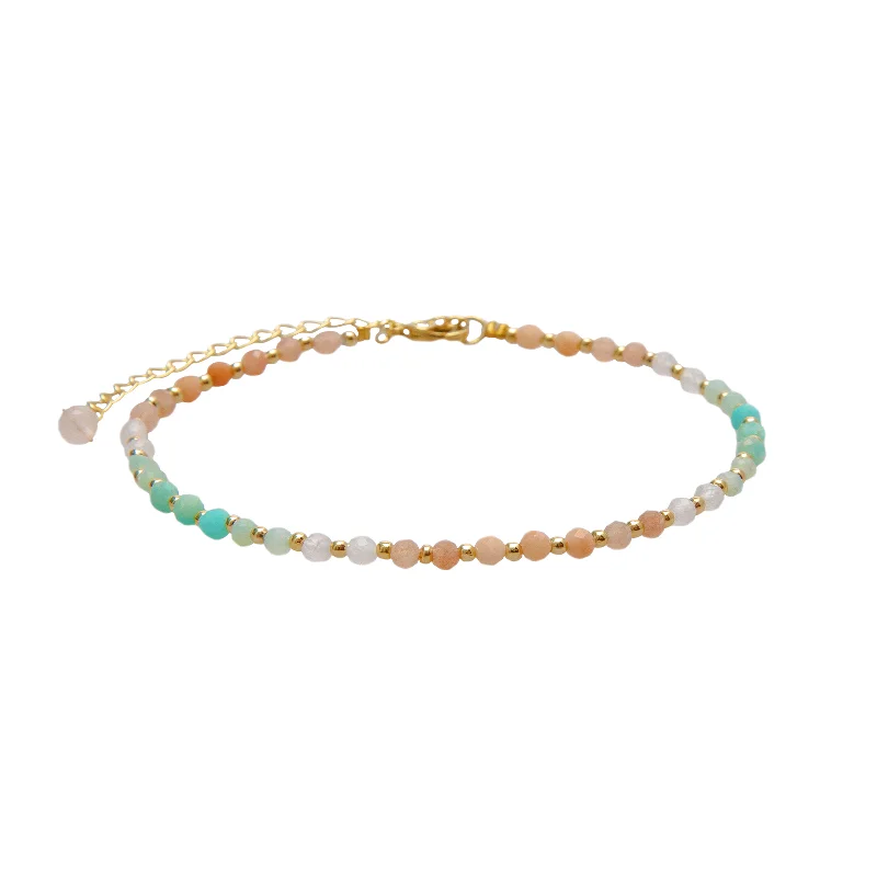 engagement bracelet for women-Positive Energy 3mm Anklet