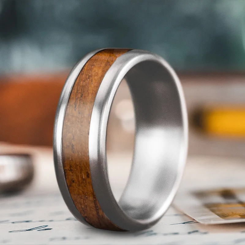 men’s and women’s matching rings-Custom Design - Single Inlay Ring 9RpaMzwmHqYN1UFOxOTjiuMJ