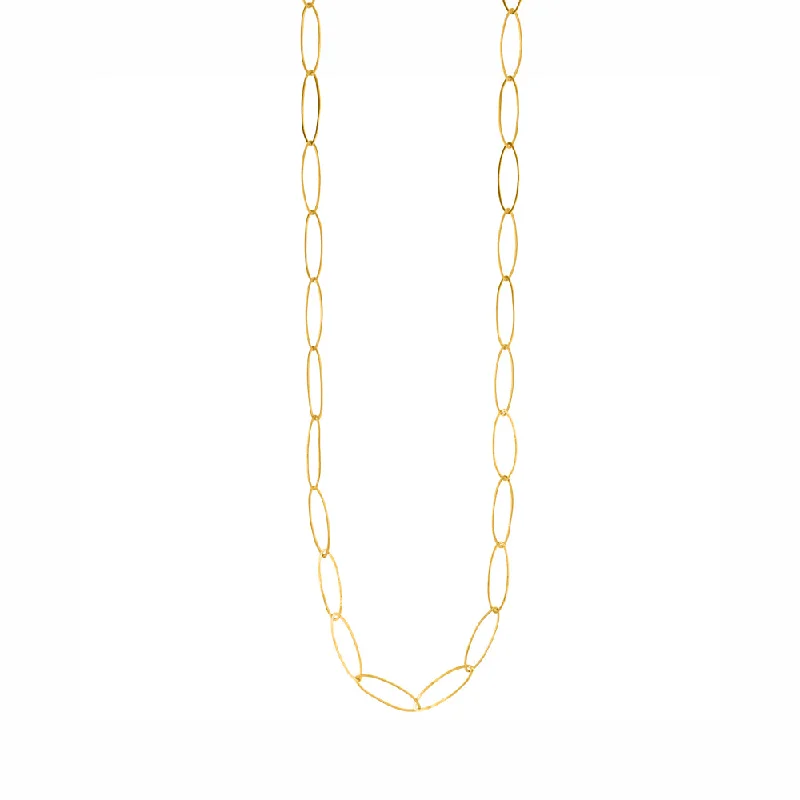 initial necklace for women-Saucer Chain Necklace in Gold | Available to Ship January 28, 2025