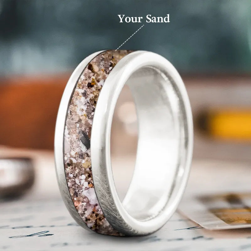 wedding band for women-Custom Design - Single Inlay Ring 70chjvXOUvuAISOGFHKHg9qT