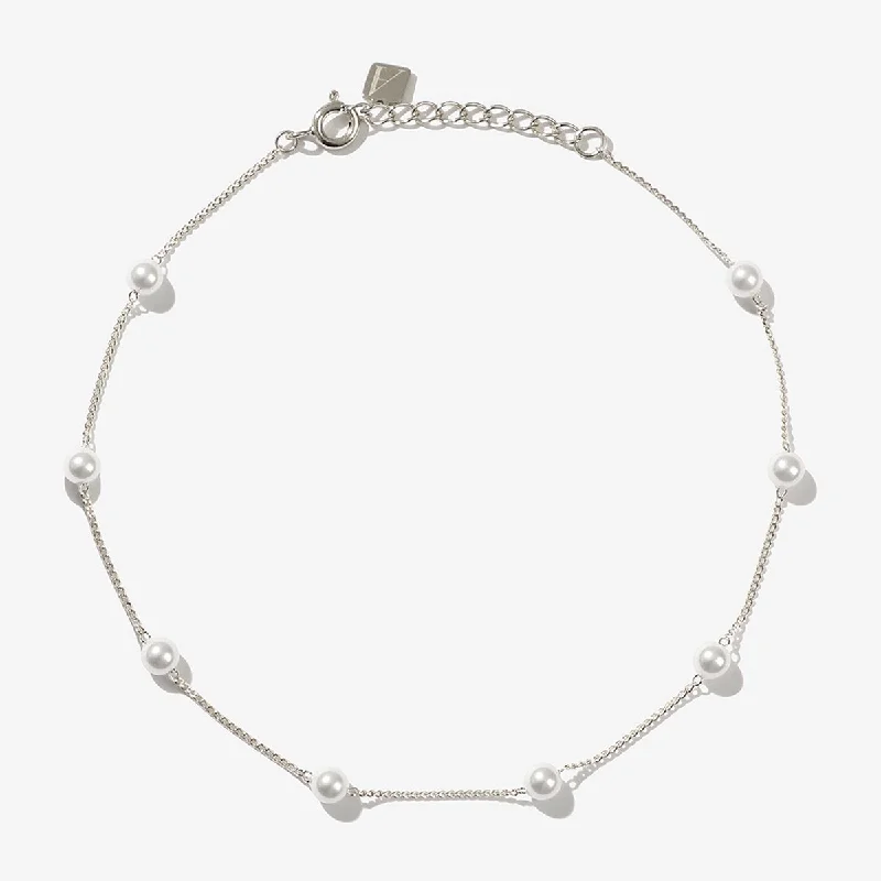 designer bracelet for women-Harrold pearl anklet